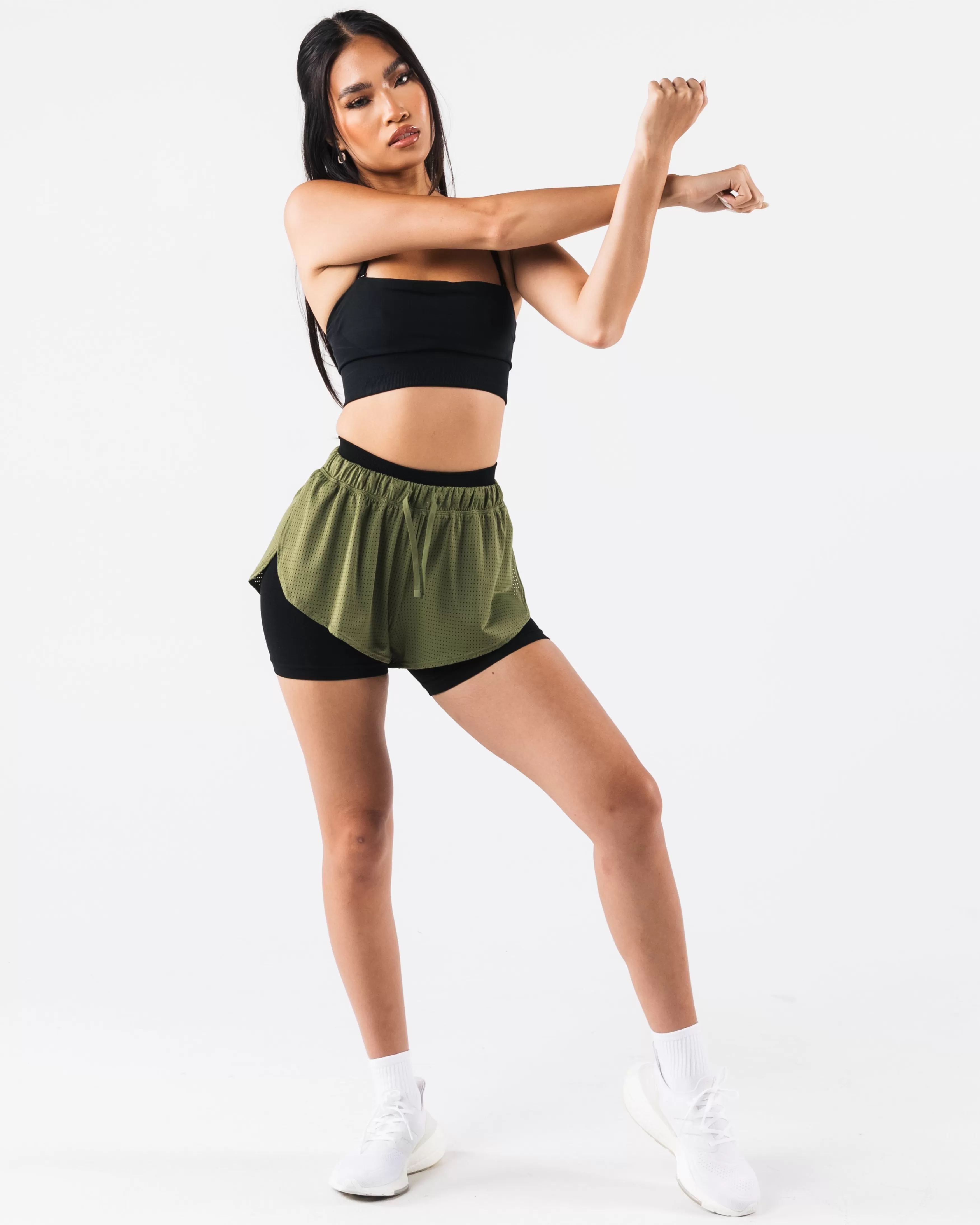 Women Alphalete Athletics Shorts>Margo Mesh Short
