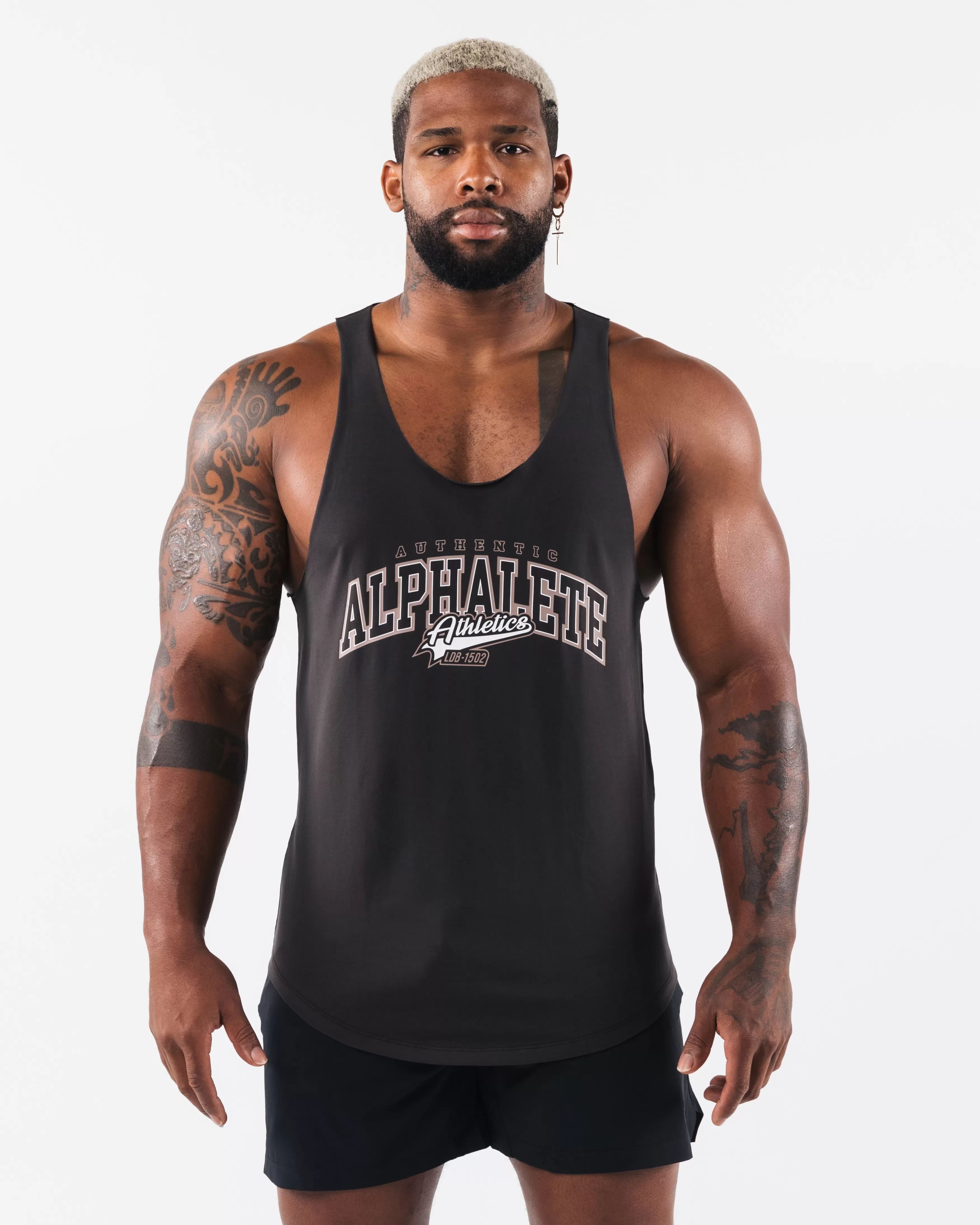 Alphalete Athletics Tanks & Stringers>Stadium Raw Cut Tank